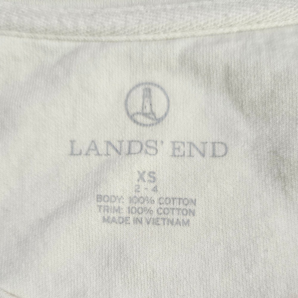 Lands End Womens Romantic Lace Top Size XS Cottagecore Coquette Feminine Soft - Picture 7 of 8